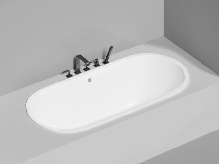 Ванна из искусственного камня Salini ORNELLA 103422M 190х90 встраиваемая прямоугольная с ножками